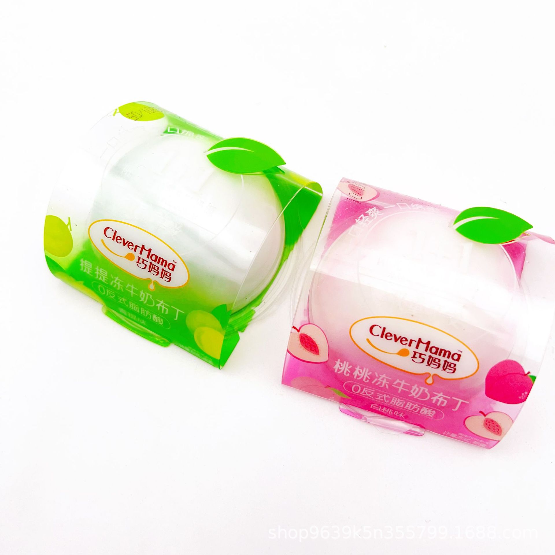 巧妈妈桃桃冻牛奶布丁提提冻牛奶布丁休闲含乳型果冻零食1件10斤