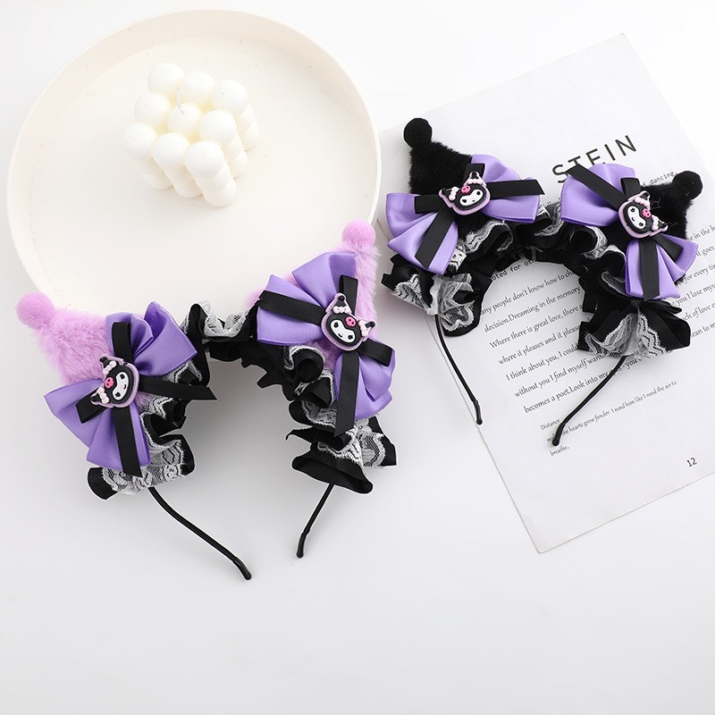 cross-border funny cute rice ears clow m headband cartoon party makeup and face wash keep dry hairband decoration