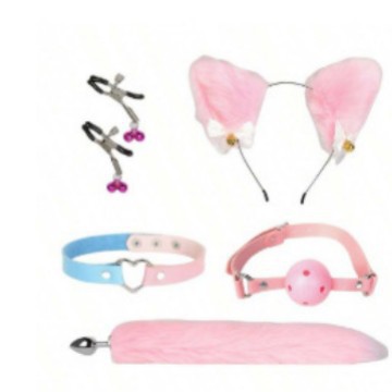 可爱猫咪套装情趣SM发箍乳夹低温蜡烛滴夫妻调情发箍女16