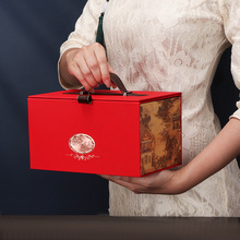 2024手提新年礼盒红色过年礼盒土特产零食年货新年礼品盒空盒批发