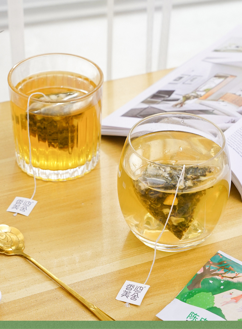 独立包装雪梨茉莉花绿茶 三角包袋泡茶 冷泡茶陈皮雪梨即泡水果茶