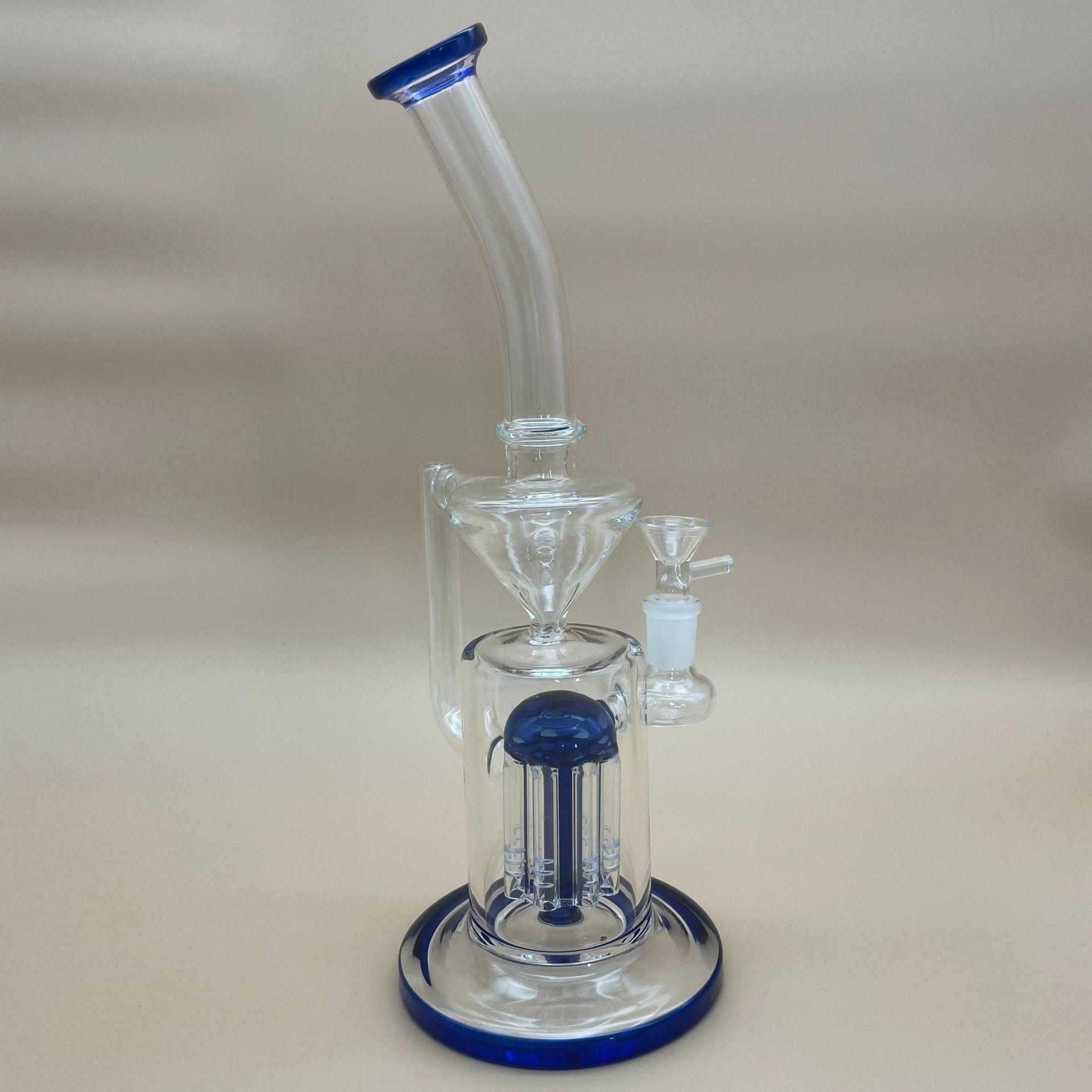 亚马逊新款欧美爆款玻璃水烟枪 水烟壶配件 厂价直供玻璃烟具烟枪