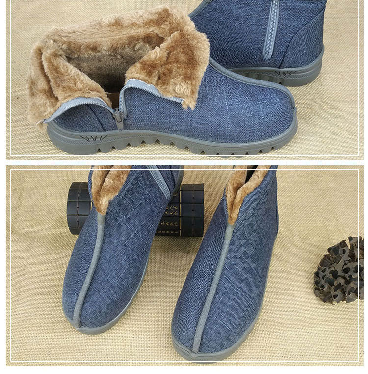 无忧树僧鞋加绒加厚棉鞋棉靴中高帮鞋保暖鞋和尚鞋男女棉麻鞋新款