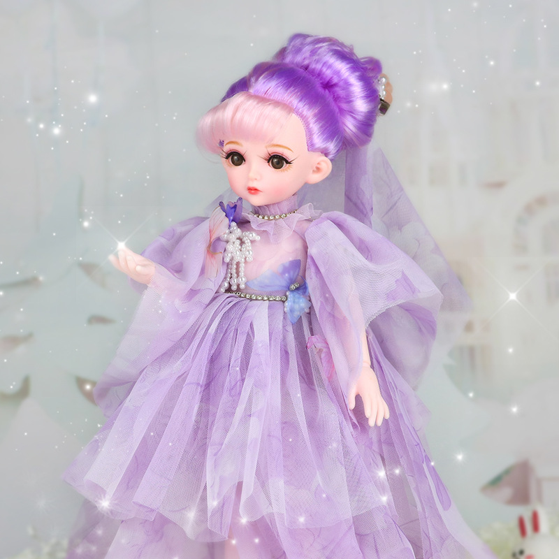 dollhome换装洋娃娃bjd6分30cm公主仿真玩偶公仔网红玩具女孩礼物