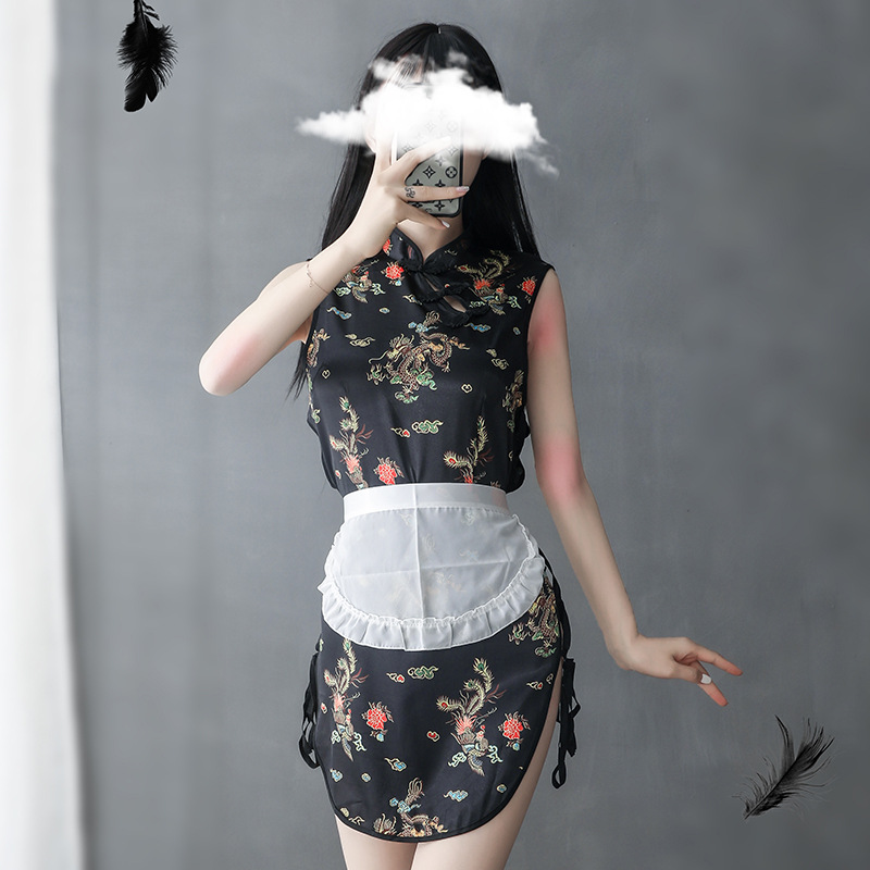 情趣内衣女士纯欲复古民国风制服诱惑套装古风旗袍性感-阿里巴巴