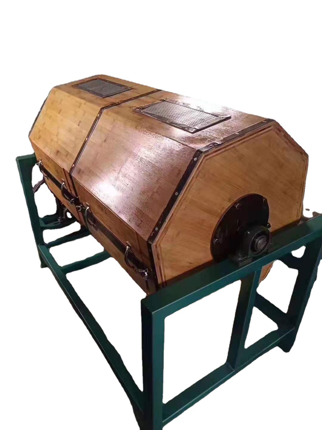300型竹片滚筒研磨机 纽扣抛光机 菩提子干抛滚筒 木滚桶光饰机