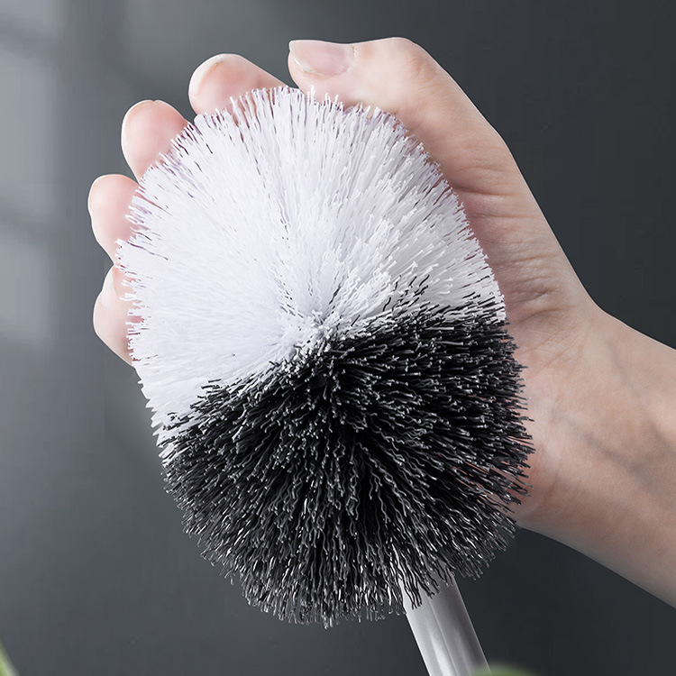 Japanese-Style Curved Toilet Brush Toilet Long Handle Toilet Brush Bathroom Dead Angle Cleaning Brush Cleaning Toilet Cleaning Brush