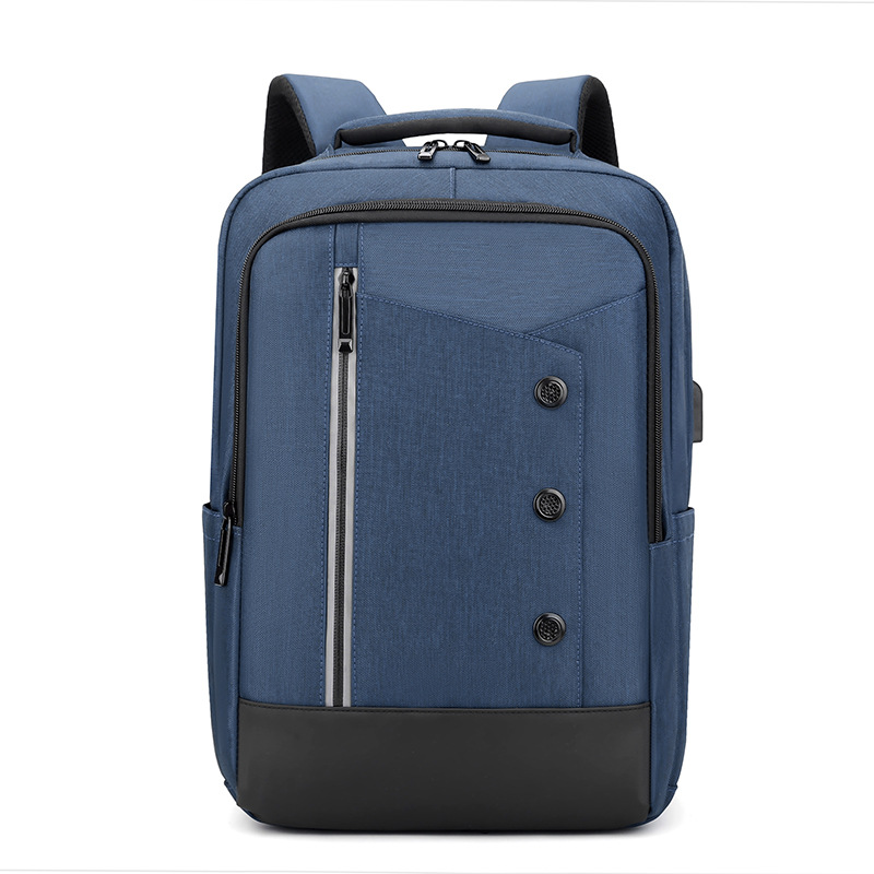 Backpack Cross-Border New Fashion Trendy Business Men's Backpack Commuter Short-Distance Leisure Office Travel Computer Bag