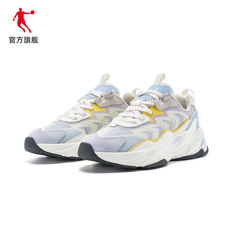 商场同款乔丹运动鞋女鞋2024夏季新款网面透气复古老爹鞋女休闲鞋