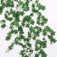 空调管水墙面绿植假花藤蔓遮挡藤条管道室内装饰花藤绿叶植物