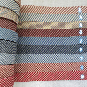 全棉先染包边条 滚边布 4厘米宽