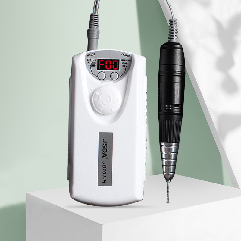 杰事达jd101h专业美甲打磨机充电式美甲机修磨卸甲机 打磨甲面