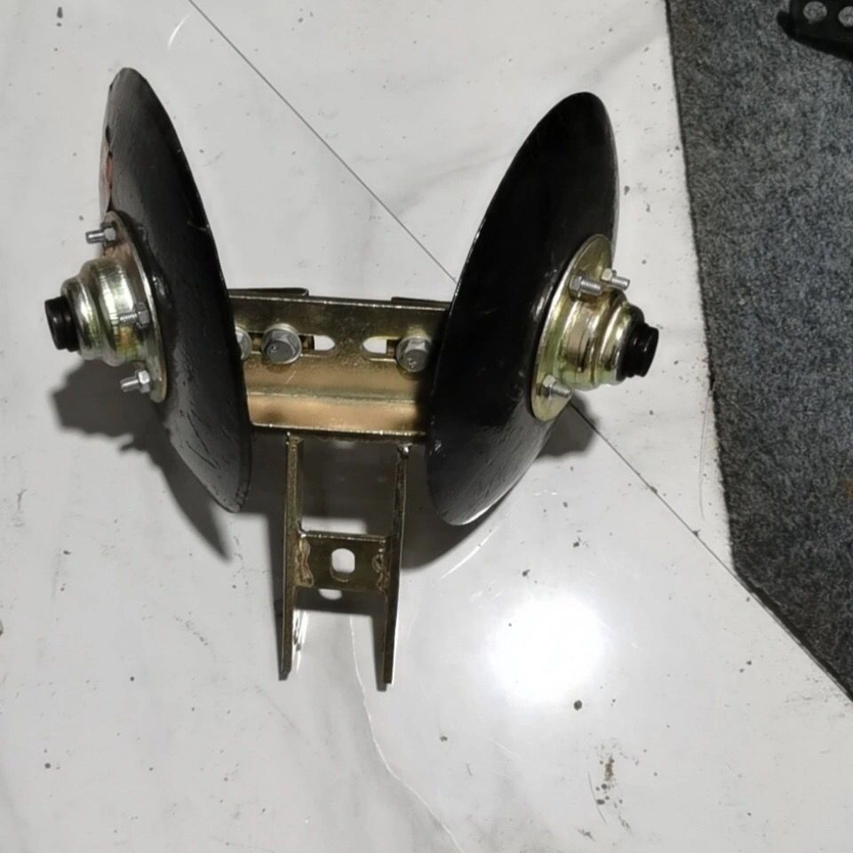 扶土器农哈哈小麦播种机配件动力合墒中间覆土器圆盘直径19厘米