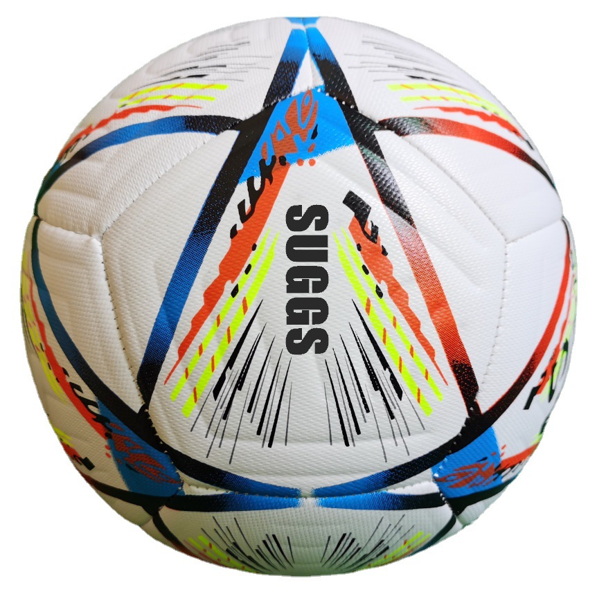 Factory Supply 2022 New World Cup Football No. 5 No. 4 Wear-Resistant Machine Seam Pu Non-Slip Match Training Soccer