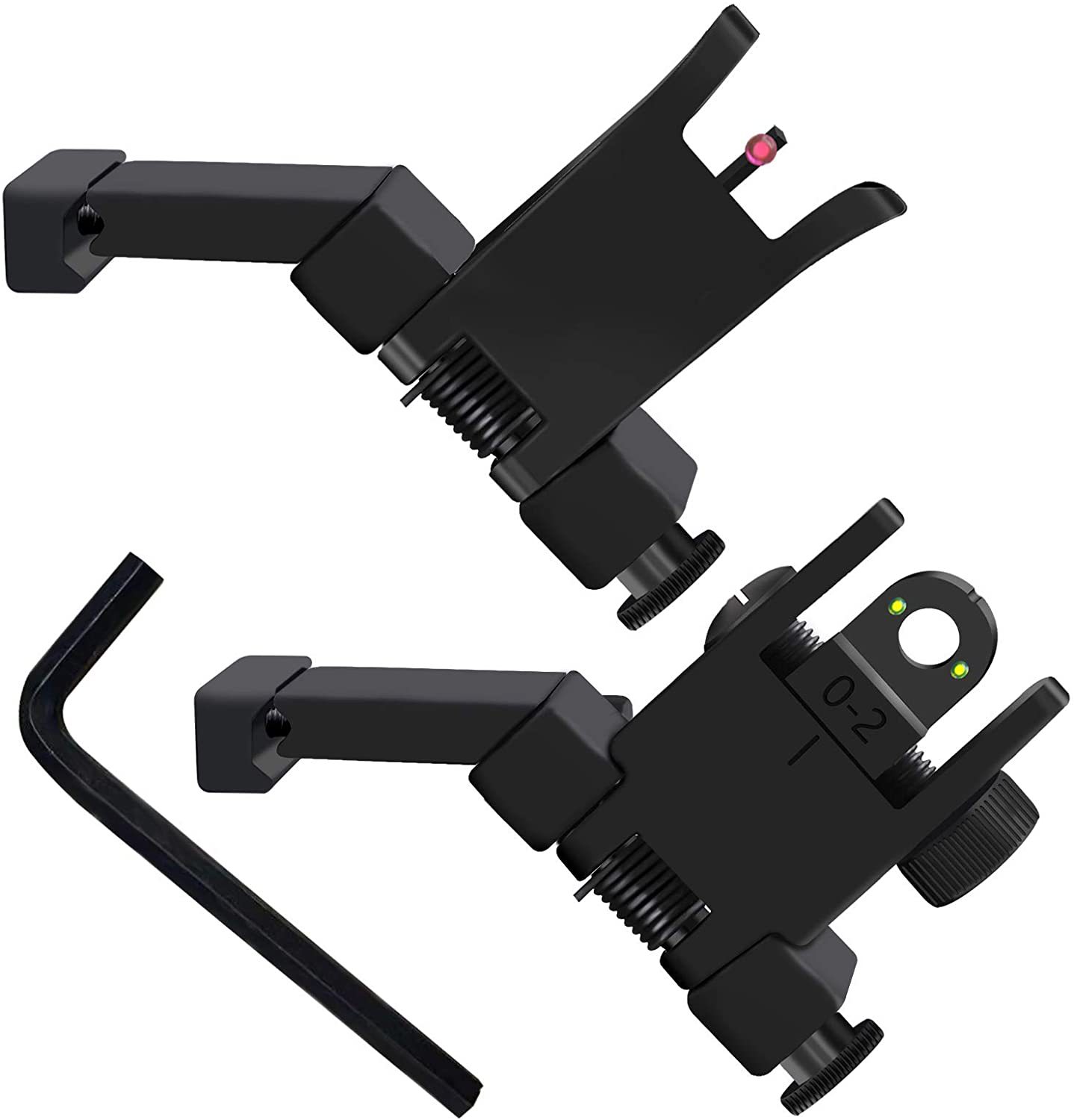 光纤45度倾斜角准星 iron sighs 光纤瞄 光纤准星 长脚准心瞄准器