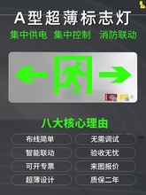 集中电源控制消防应急灯智能标志灯安全出口指示牌应急疏散指示灯