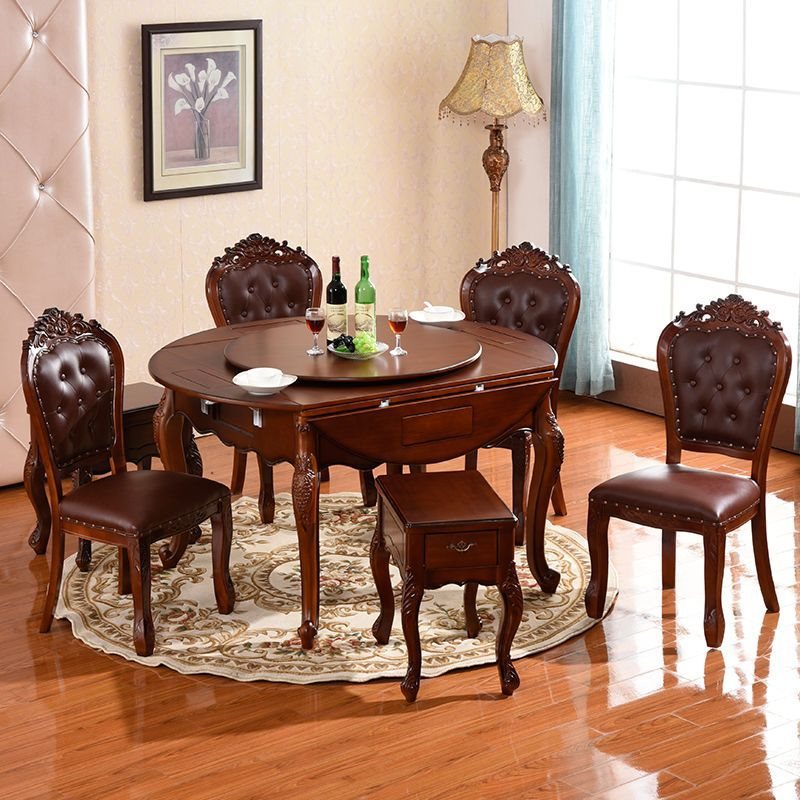 麻将机自动餐桌两用方圆长桌电动一体实木麻将桌带椅子家用机麻