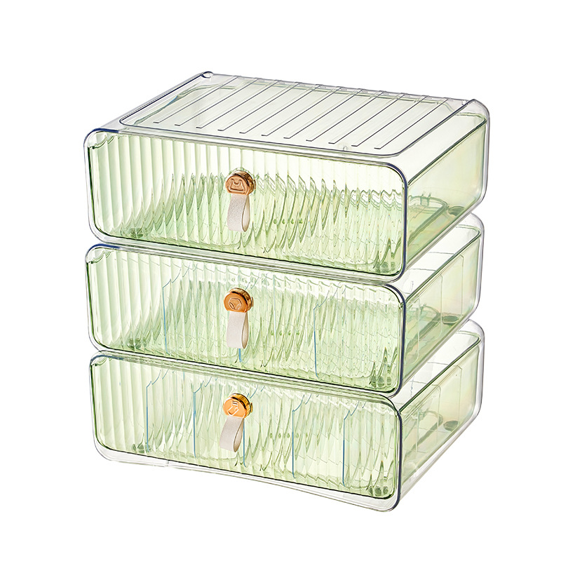 Drawer Underwear Storage Box Covered Compartment Plastic Home Storage Gadget Underwear Sorting and Separating Storage Box