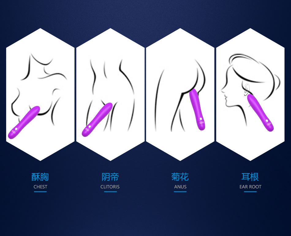 成人情趣用品女用自慰棒 夫妻调情震动棒 仿真av棒厂家一件代发