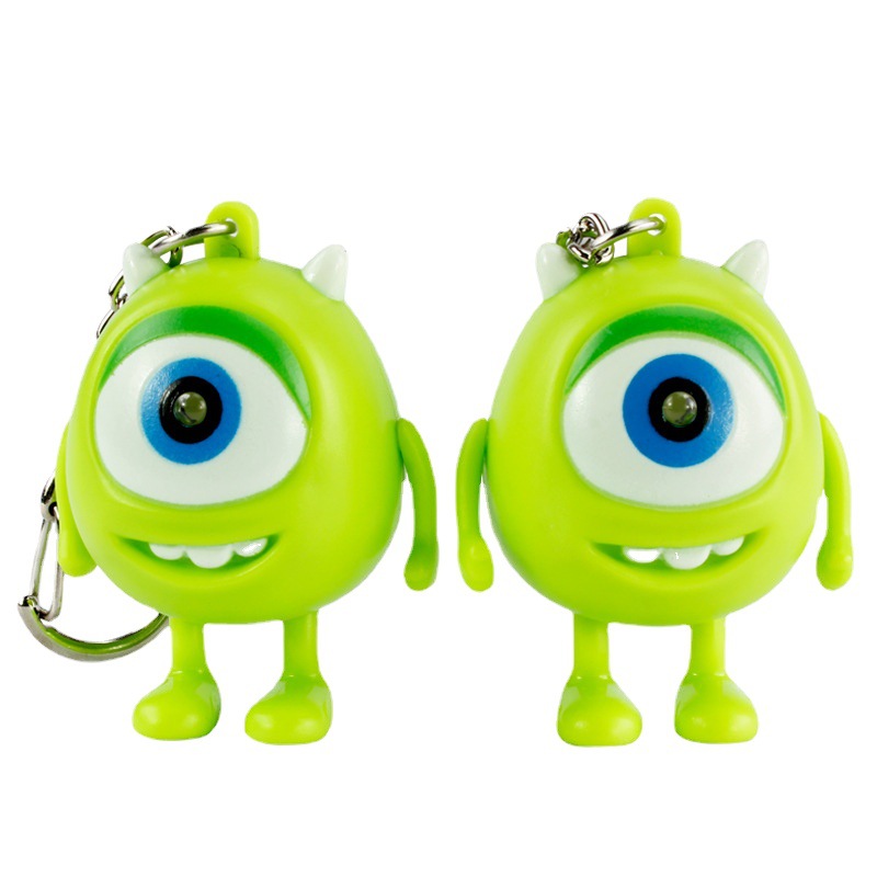 情人节礼品i love you发光发声单眼怪大眼怪男女朋友情人钥匙扣