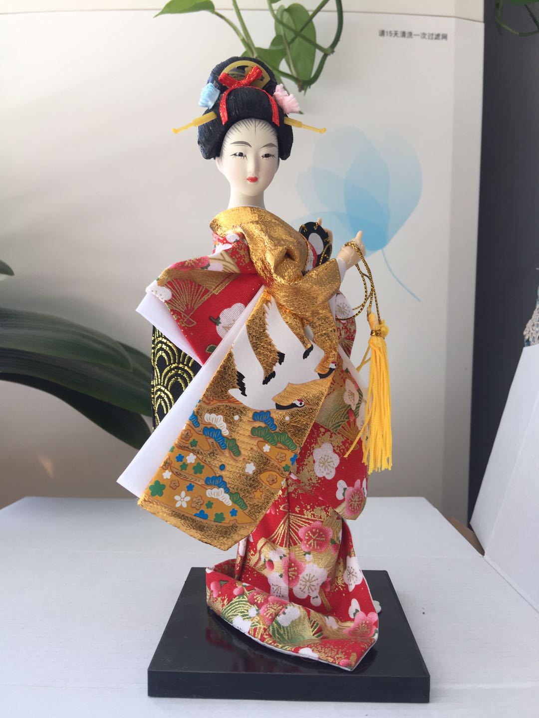 艺妓娃娃人偶人形日本绢人和服日本日式摆件9寸摆件绢人日式