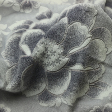 烂花短毛绒布宽幅家纺面料全涤印花烂花烧花ks经编超柔短毛绒布料