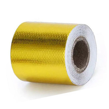 汽车排气管改装 耐高温铝箔纤维布工业铝箔胶带锡纸汽车改装配件