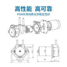 5ZV7卡默尔蠕动泵12v微型自吸泵电动直流循环抽水泵水冷小泵 迷你