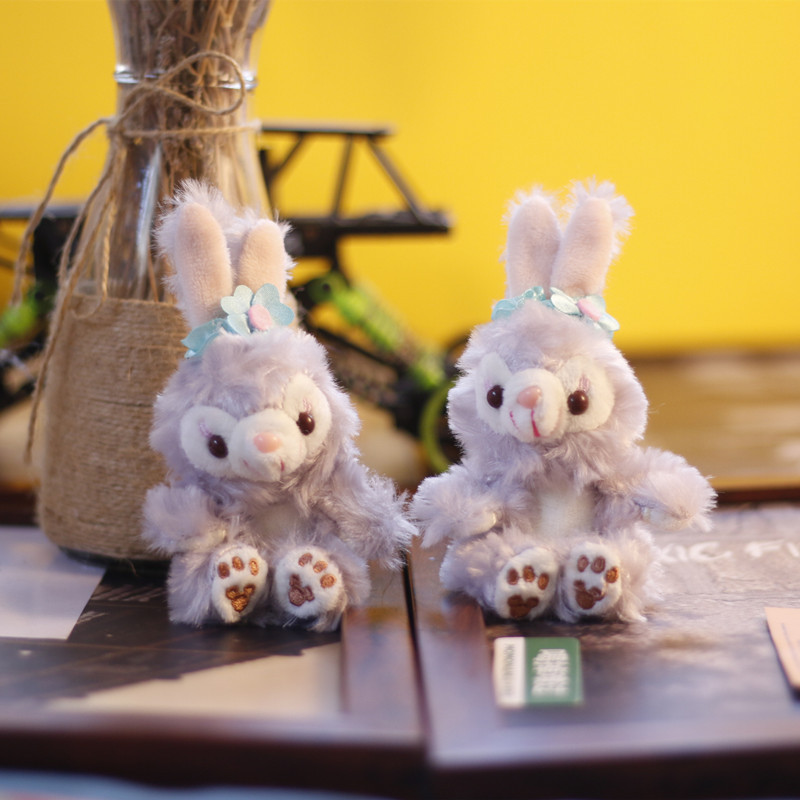 Internet Celebrity Ins Bunny Pendant Plush Toy Doll Small Rabbit Doll Lovely Bag Pendant Key Ring