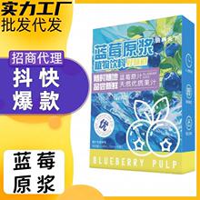 蓝莓原浆100ml原浆夏季饮料每日饮鲜榨蓝莓汁果蔬汁饮品 工厂批发