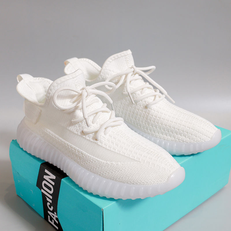 椰子时尚跑步运动鞋子男2024夏季潮流百搭休闲小白板鞋网鞋跑步鞋