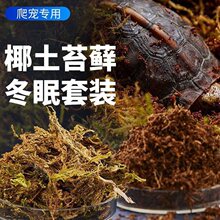 乌龟冬眠椰土干苔藓椰砖冬眠箱冬眠盒冬眠沙专用土用品爬宠饲养箱