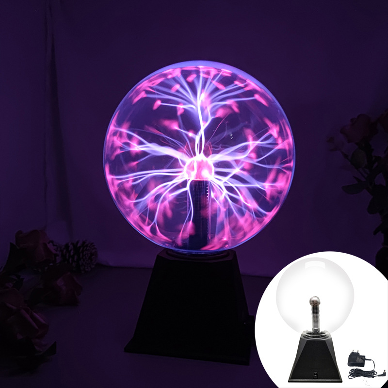 新奇特斯拉球声控闪电球触摸感应8寸负离子静电球欧美创意装饰灯