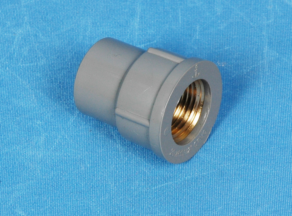 中山环宇锚牌管cpvc美标工业管sch80铜内牙90三通耐酸碱管件