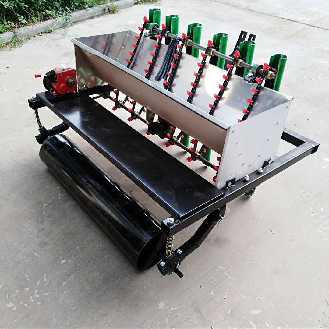 拖拉机带大蒜播种机,前螺旋式大蒜播种机 前平土式大蒜播种机