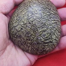 真西藏药王石蛇纹手把件原石独1无2高396克把玩件