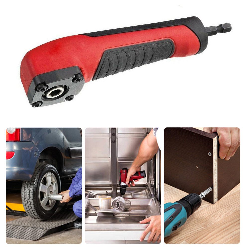 跨境 90度直角钻导角螺丝刀钻头电动螺丝刀 六角扳手钻头木工工具