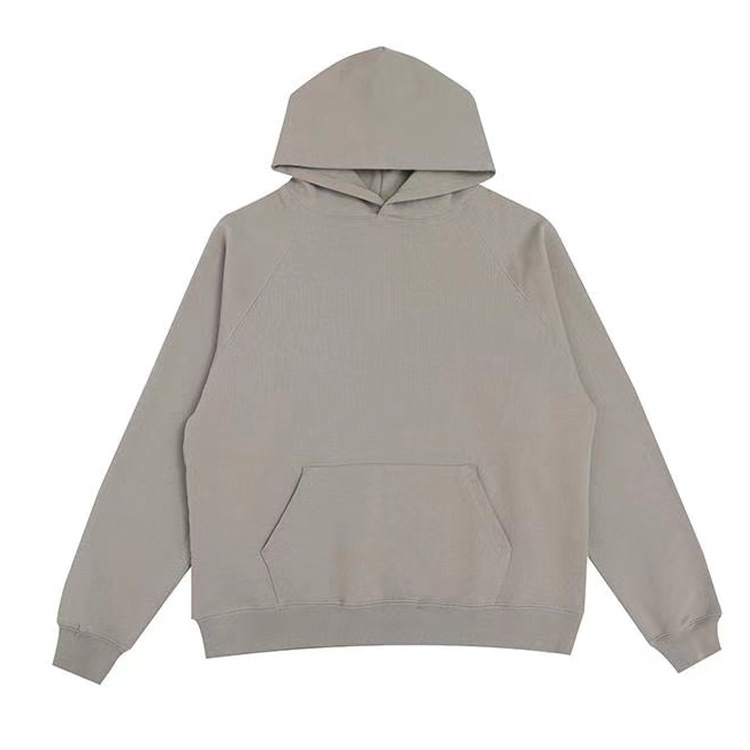 Autumn and Winter Thickening Heavy Long Terry Solid Color Raglan Hooded Pullover Loose Large Version Japanese Hoodie Sweater