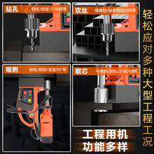 辉迈磁力钻多功能工业级磁座钻取芯攻丝空心钻小型钻孔机便携台钻