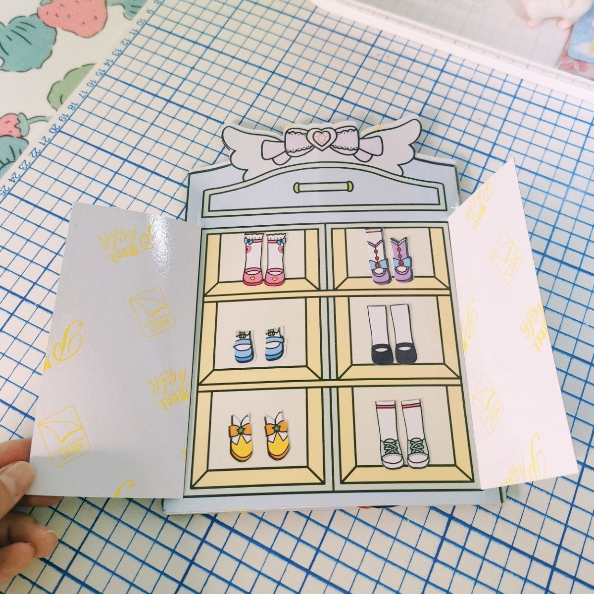 手工材料包/纸偶人闪亮衣柜16材料包1套/非成品/安静书材料