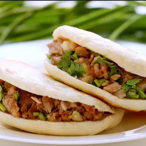 壹拾德肉夹馍(青椒 香辣)100g12个*6包/箱早餐微波即食方便速食