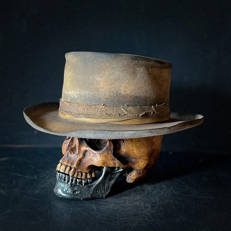 跨境热销牛仔帽正义使者羊毛毡帽时尚做旧羊毡帽-阿里巴巴