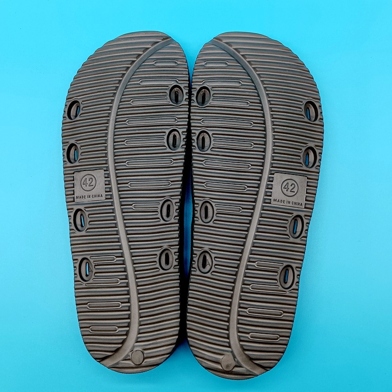 eva鞋底8孔踩钉款男士双带面半拖凉鞋底自定义凉拖鞋大底外销批发