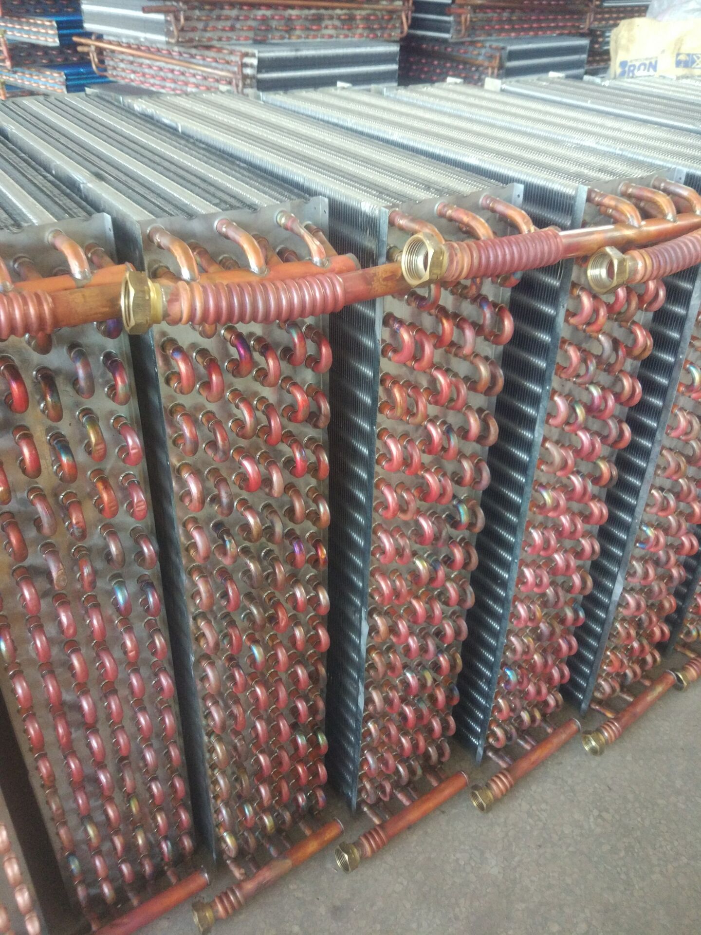 水空调蒸发器水温水暖水冷柜机5匹空调专用冷凝器水空调表冷器