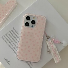 ins风清新小碎花链条适用iPhone15pro max苹果14手机壳12少女款13