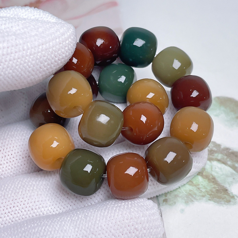 Old Seeds Bodhi Bracelet Six Years Myanmar Old Materials Natural Primary Color Bodhi Bracelet Collectables-Autograph Rosary Factory Direct Sales