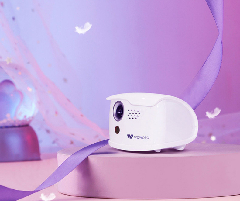 wowoto家用投影仪迷你智能wifi投屏便携式掌上高清家庭影院投影机