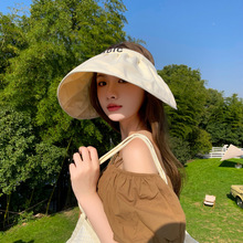 防紫外线韩版空顶帽子女夏季防晒遮阳帽可折叠发箍时尚百搭贝壳帽
