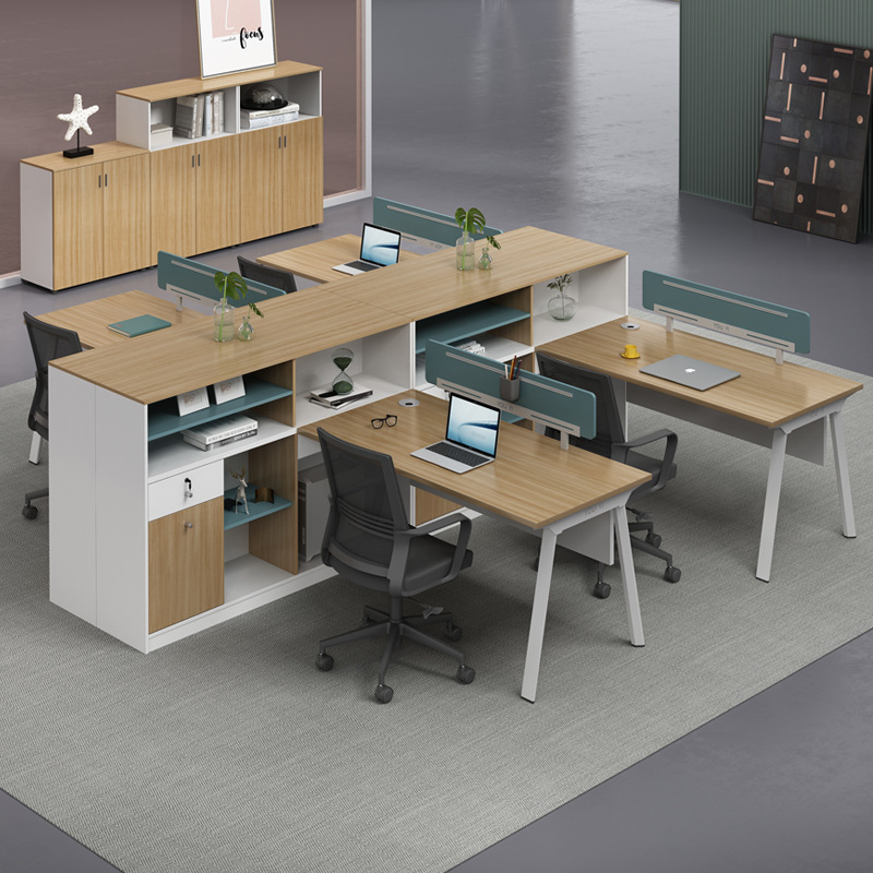 屏风办公桌隔断文员桌子办公室写字楼办公桌椅组合职员卡座简约