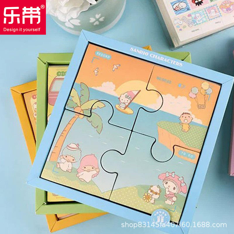 sanrio三丽鸥可爱小清新n次贴 拼图便利贴组合 卡通便签本 留言贴